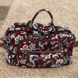 Vera Bradley Bordeaux Blooms Compact Weekender